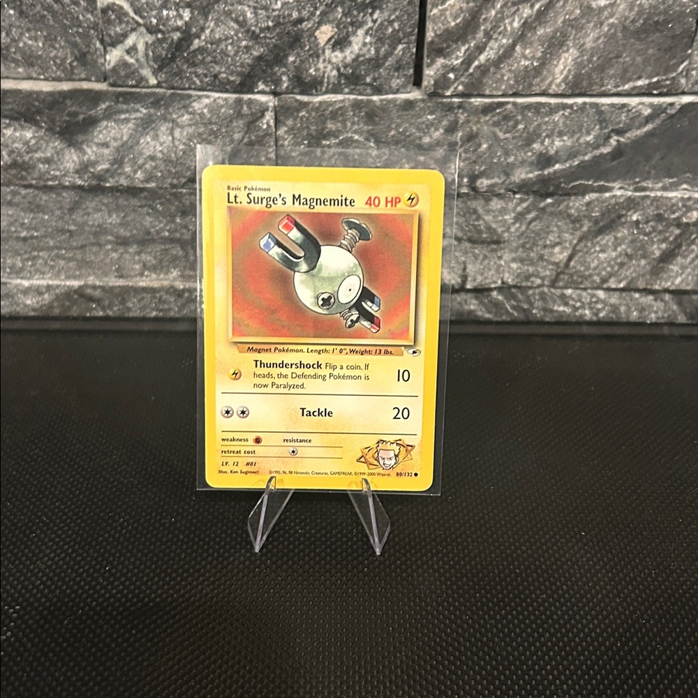 Pokemon Lt. Surge’s Magnemite 80/132 Vintage from Gym‎ Heroes Unlimited M/NM